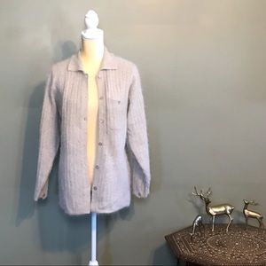 VTG Cream 45% Rabbit 40% Lambswool Cardigan